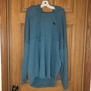 Victoria Secret Pink Hoodie Pullover With Dog Print Womens Size Large